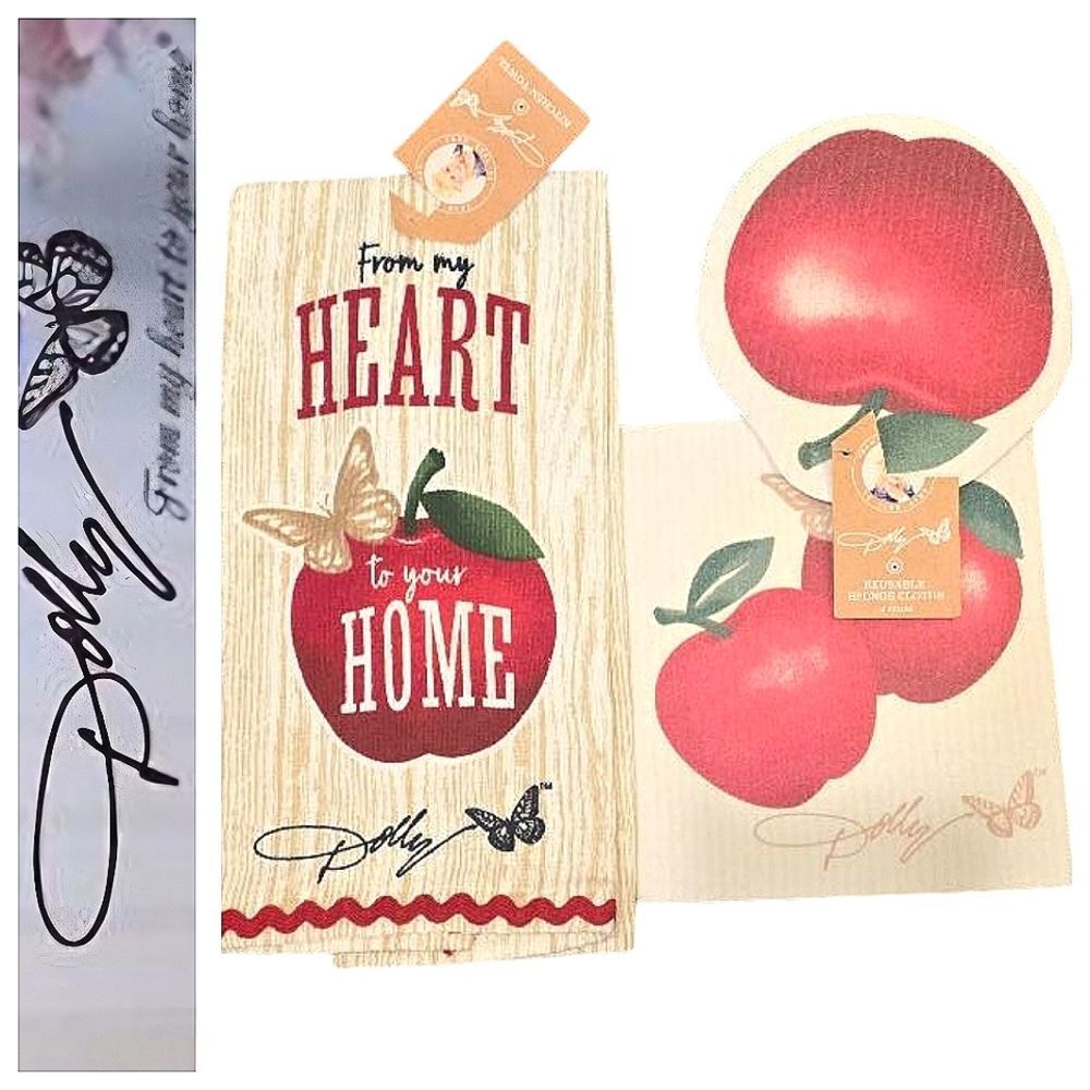 Dolly Parton From My Home To Yours From My Heart To Your Home  Apple Kitchen Set